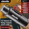 High capacity  thermos kettle stainless steel car outdoor travel hiking thermos cup tea making sports water kettle