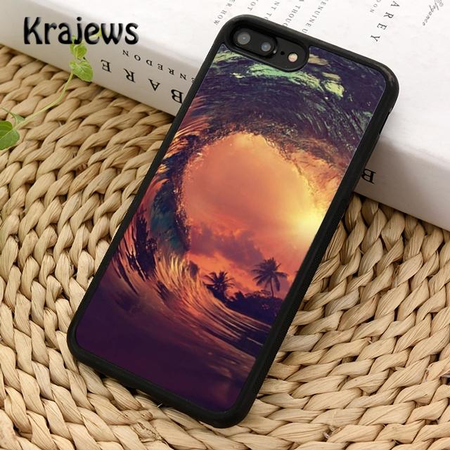 Krajews Sommer Strand Sonne Surfen Telefon Fall Abdeckung Für iPhone 14 6s 7 8 plus X XR XS 11 12 13 pro max Samsung Galaxy S21 S22ultra