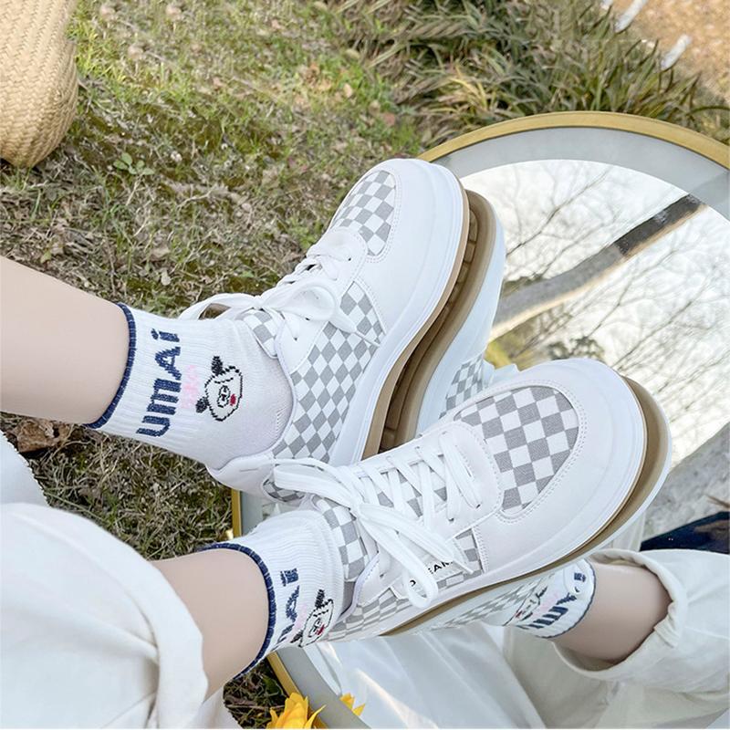 platform converse plaid