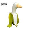 Geburtstagsgeschenk für beste Freundin Kreative Bananen-Enten-Figur, Harzskulptur, Neuheit Kunst Foto Requisiten Heimstatue, Lustiges Schreibtischornament Büro Tischplatte