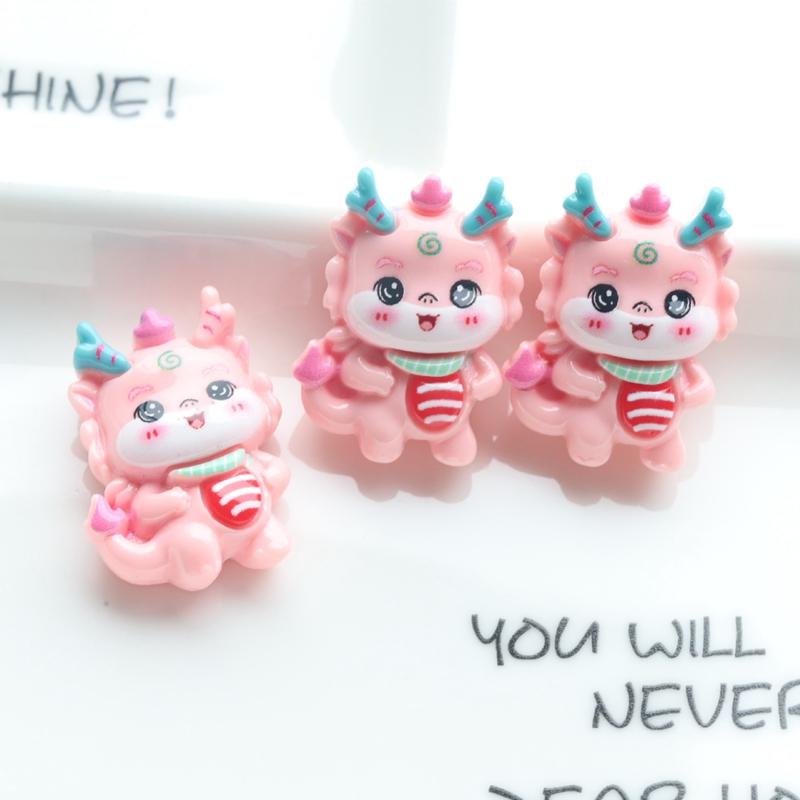 10 шт. Новые Мини Милые Мультяшные Маленькие Динозавры Плоская Основа Смоляные Кабошоны DIY Украшения для Бижутерии Поделок Декора Аксессуары