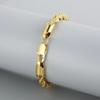 Gold Plated 925 Silver 4MM Chain Bracelets for Men Women Unisex Simple Charm Bracelet Wedding Party Gift 20cm 8in