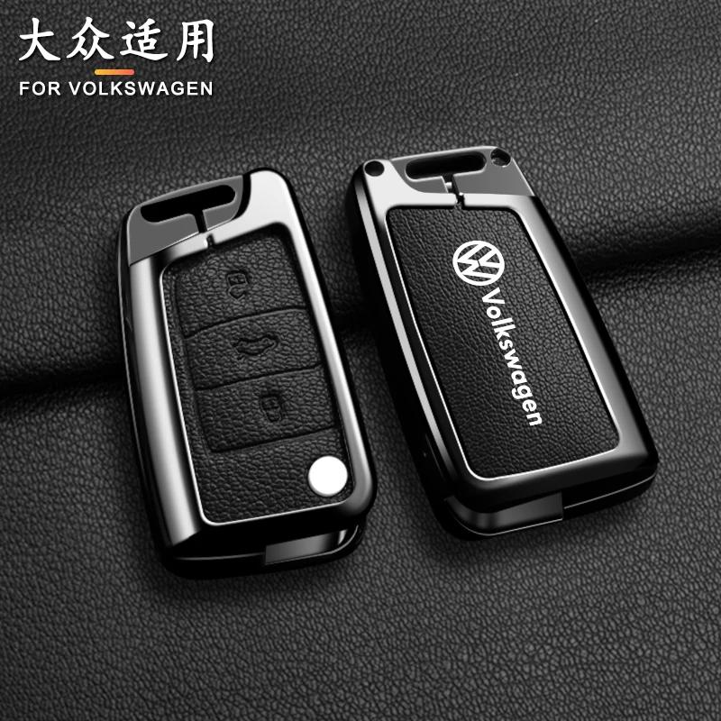 VW GTI GOLF 2026 Hot For VW VOLKSWAGEN Car Flip Key Case Cover Shell For VW Volkswagen Golf 7 MK7 Tiguan  FR 2 For Seat Ateca Le