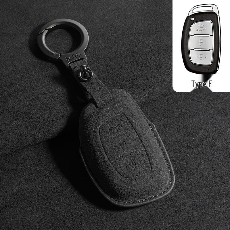 Suede Key Covers for Beijing Hyundai: ix35, MUFASA, Mingtu, Elantra, Yuena, Sonata