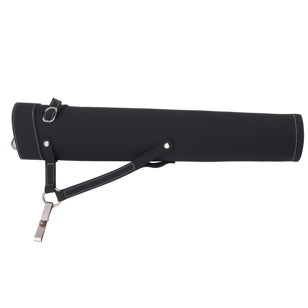 Arrow Quiver Holder Holding 20 Arrows Large Capacity Leather Archery Arrow Holder with Shoulder Strap Black