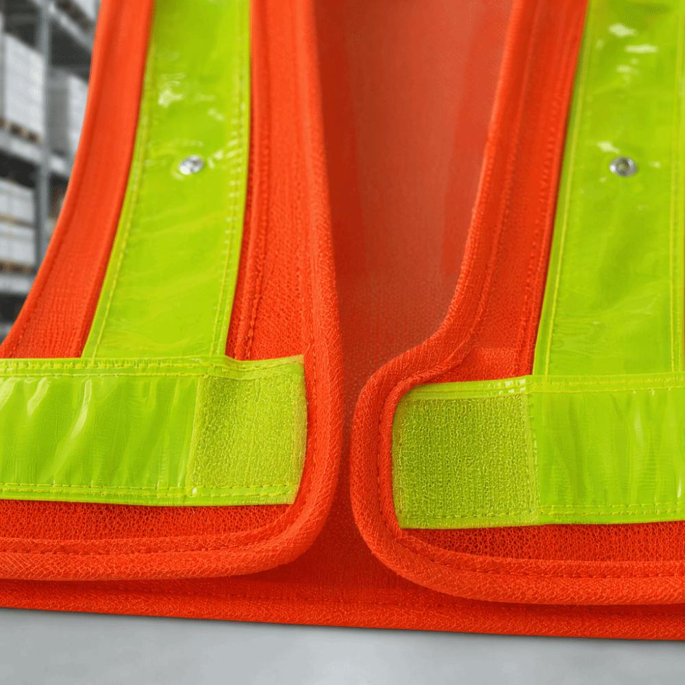 Reflective Strips Reflective Safety Vest Mesh Fabric Protective Cover  Road Construction жёлтый