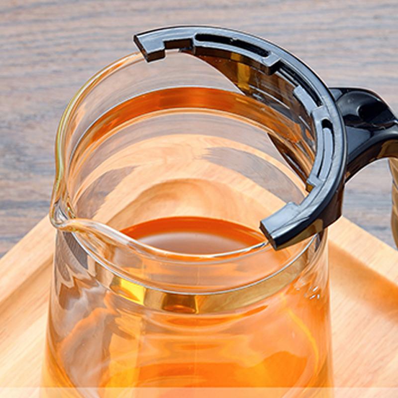 Teapot With Infuser Thickened Glass Heated Resistant Tea Pot One-Button Filtering Tea Separation Kettle Tea Coffee Maker