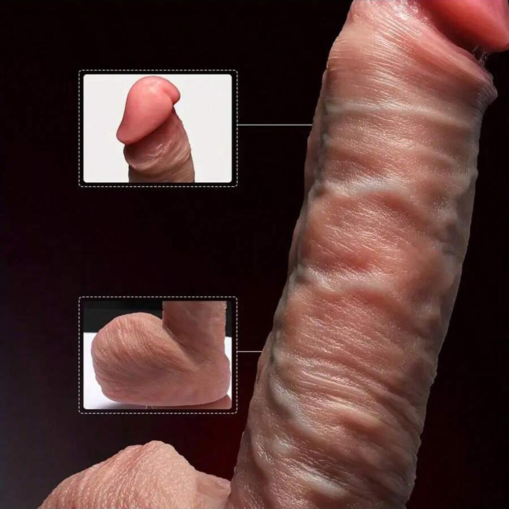 Realistic Dildo Vibrator FairyKiss Female Sex Toys Heated Big Cock Remote Control Penis Retractable Vibrator Anal Female Stimulator