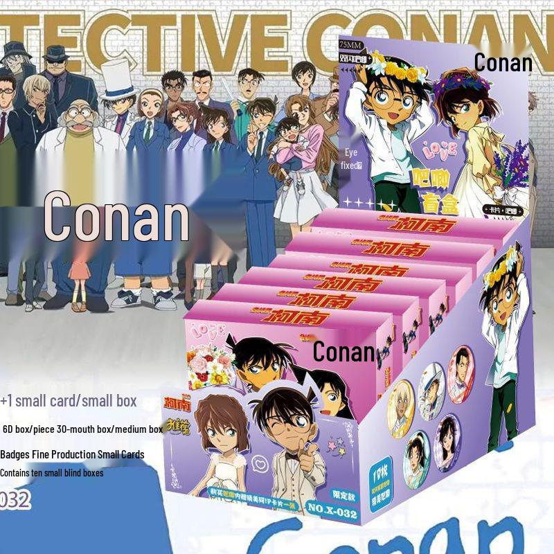 Anime LABUBU Fanmade 75MM Blind Box Button Badge - Double Flash Tinplate Laser Design