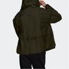 Adidas Loose Outdoor Sports Hooded Jacket Men Outerwear Night-Sky-Green H16253