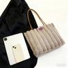 2025 Women’s Large Capacity Plush Tote Bag - Autumn/Winter Casual Shoulder Bag for Class & Commute