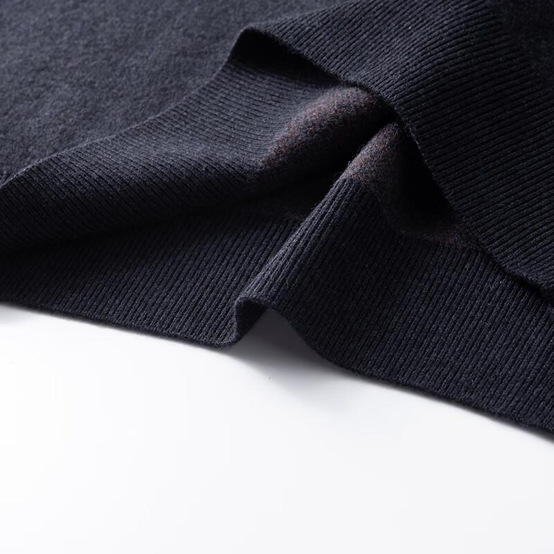 Di Binze Men's Plus Size 100% Merino Wool Crew Neck Sweater