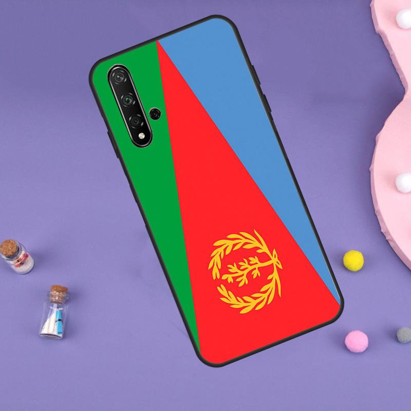 Eritrea Flagge Fall Für Huawei Nova Y70 Y60 Y61 Y90 Y91 5T 9 10 SE 3i 8i 11i 11 Pro P20 P40 P30 Lite Abdeckung