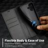LC.IMEEKE For iPhone 17 Wallet Case Carbon Fiber Texture Leather Phone Cover