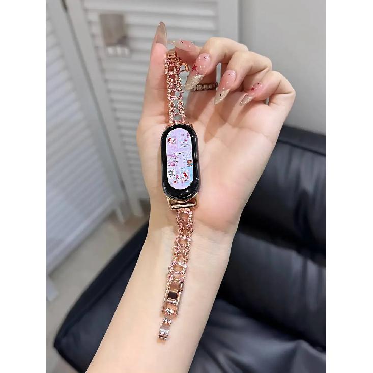 

New Beads Bracelet Link For XIAOMi Band 10 8 Strap For Mi Band 9 New Design NFC Wristband Accessories For XIAOMi Band 8 розового золота