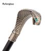Kupfer Luxus Kobra Schlange Griff Mode Gehstock für Party Dekorative Gehhilfe Elegantes Krummstab Knauf Gehstock 94cm