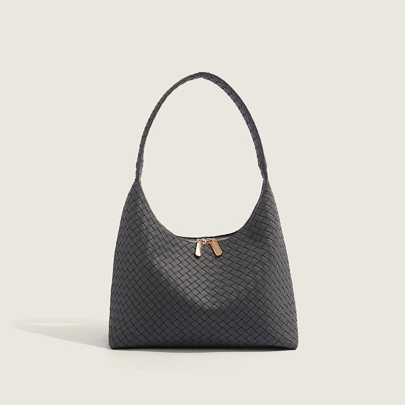 Korean New Design Knitted Bag Large Size Capacity Tote Bag Women's Single Shoulder Underarm Bag Fashionable Versatile Not Heavy Luxury Portable