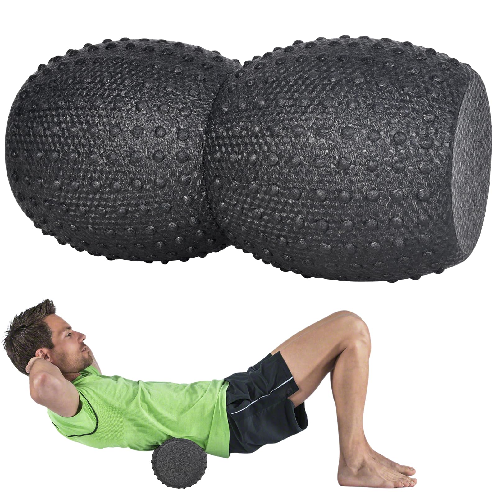 

Portable and lightweight foam roller x spinal fascia roller with spinal lightweight foam roller for and muscle suitable for and (34 17cm), cutout, чёрный