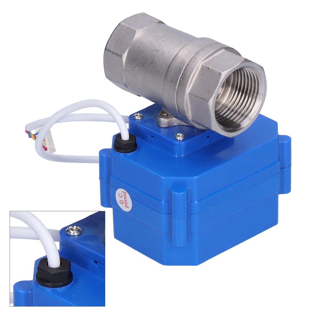 Motorized Ball Valve Stainless Steel Electrical Straight Through 1in CWX60PCR03AC220VDN25