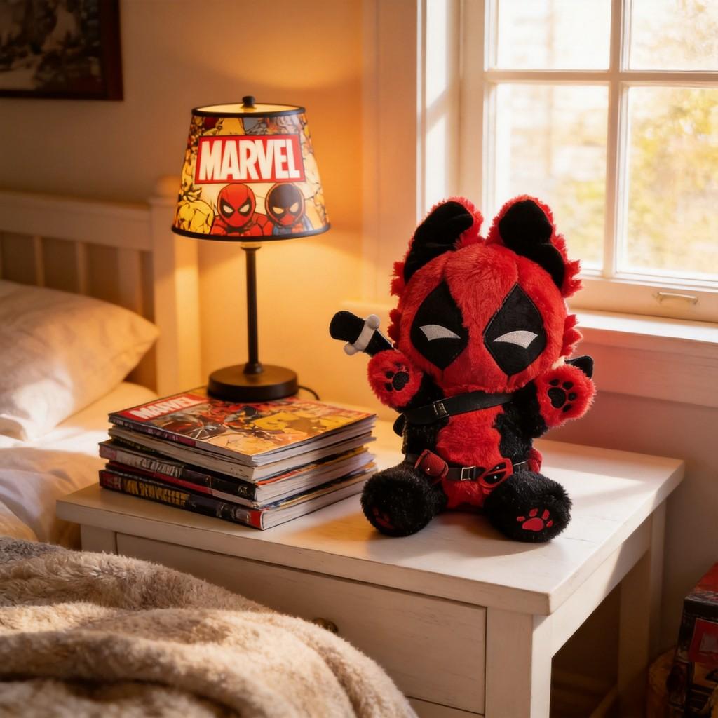 Pluszowa Lalka Deadpool 30cm Miękka Postać z Kreskówki Pluszowa Zabawka Dla Nastolatków i Dzieci