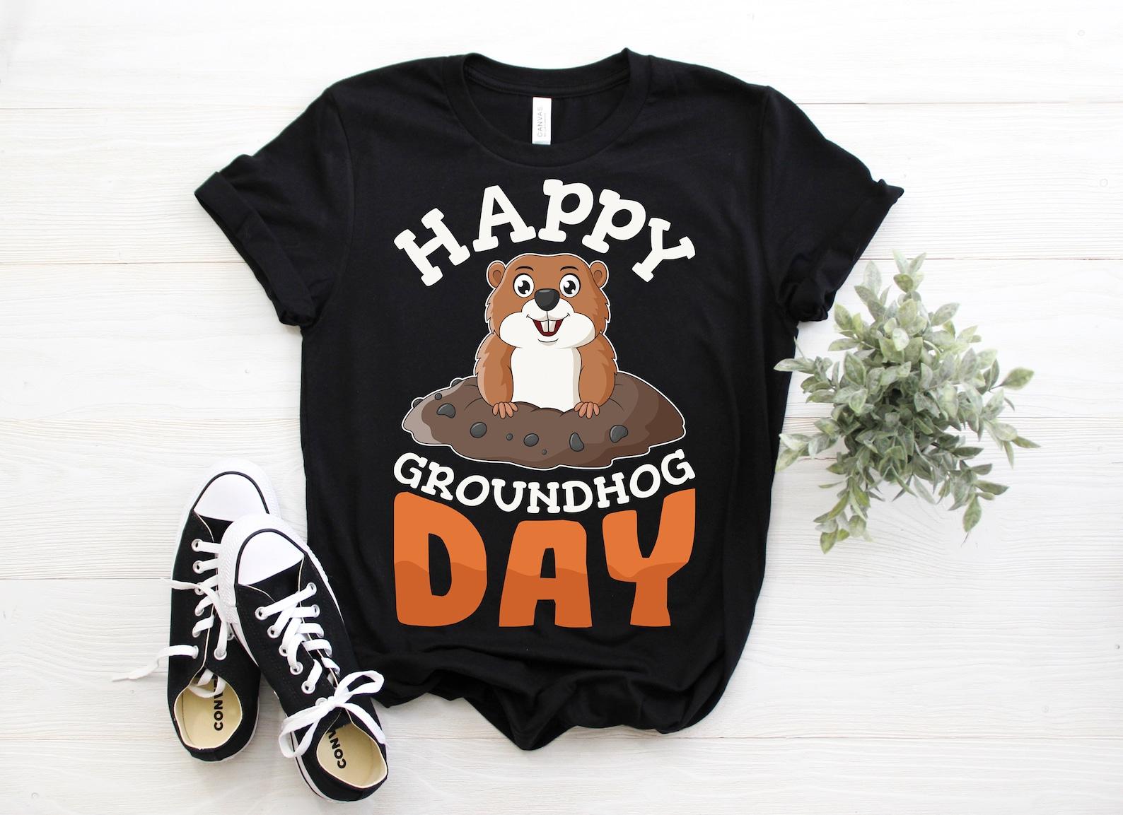 Happy Groundhog Day T-Shirt, Groundhogs Lovers Gift Tees, Cute Woodchucks Animal Clothing, Ground Hog Marmots Present TShirt, Tank Top, 140