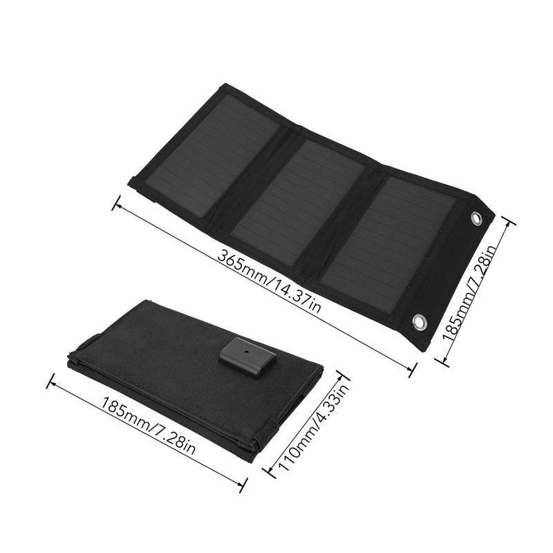 

Складное солнечное зарядное устройство 8 Вт, портативные солнечные панели с USB для кемпинга, сотового телефона, зарядки планшета