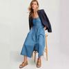 Spring/Summer 2025 Women's Denim Sling Dress - Chic Commuting Fashion