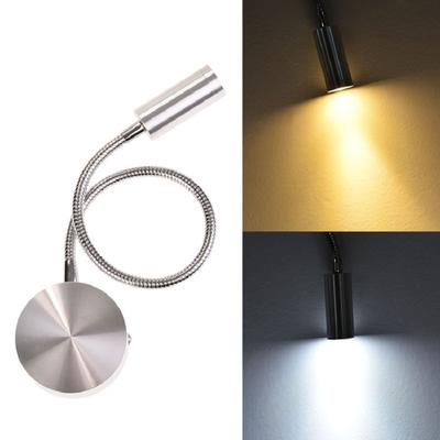 3W LED Duvar Lambası Esnek Ev Otel Başucu Okuma Duvar Lambası Kitap Işıkları Alüminyum LED Aplikler