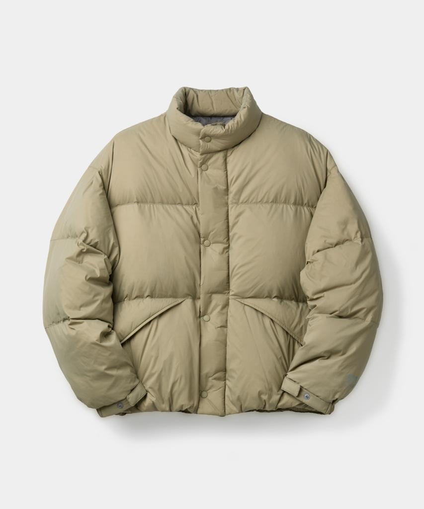 Coor Majo Tech Stand Collar Down Jumper (Light Khaki)