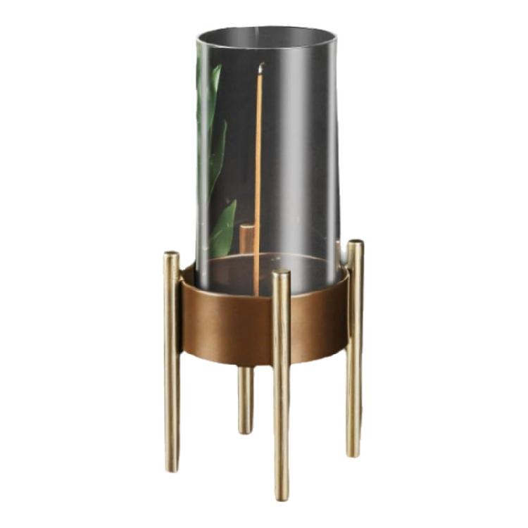 Modern Incenses Burners with Glass Ashes Catcher Anti Ashes Flying Inverted Incenses Stick Holder Stand Home Decors