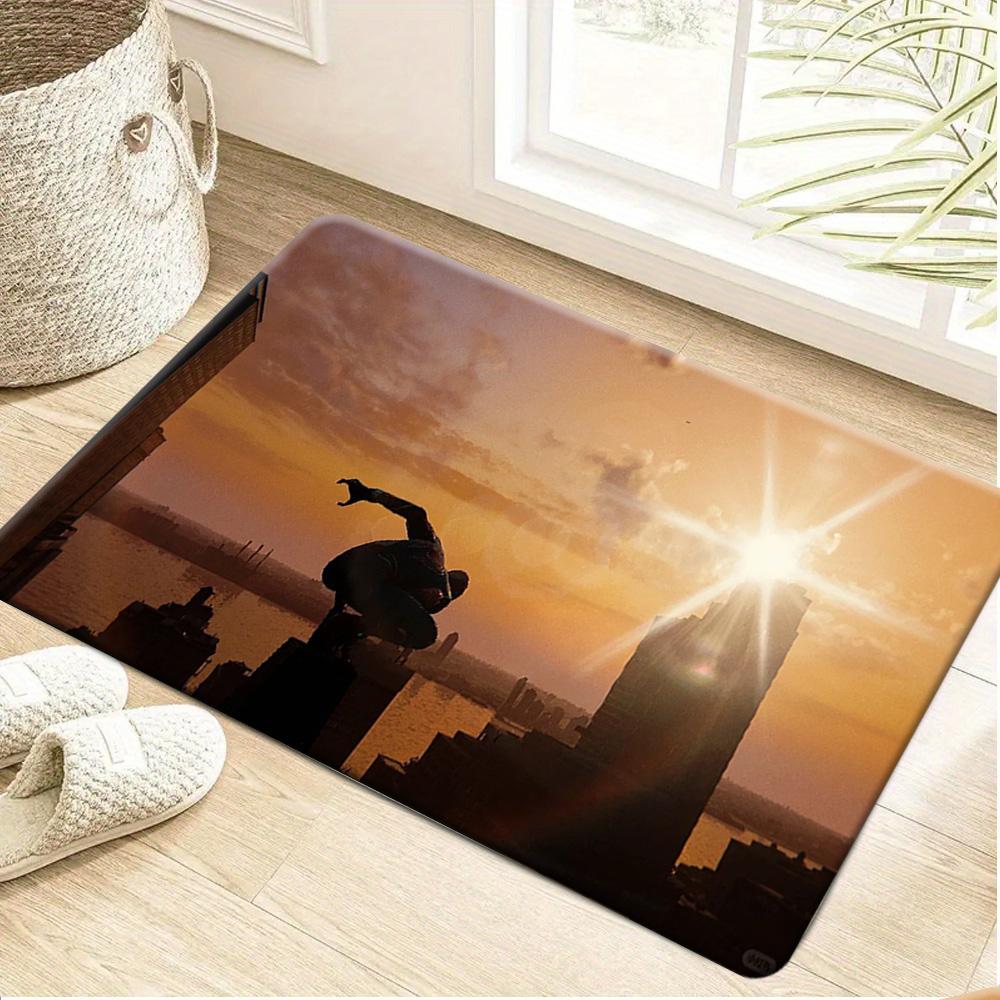 1pc MARVEL Deadpool & Wolverine Cartoon Bath Mat, Absorbent And Quick-Drying Kitchen Carpet, Non-Slip And Ultra-Soft Entryway 40cm x 60cm