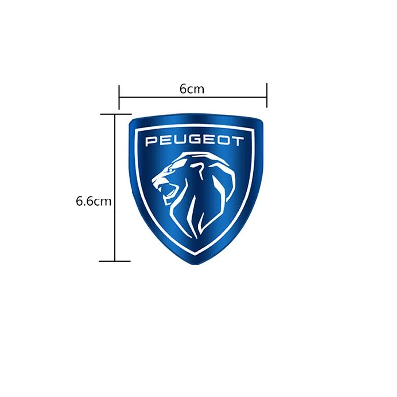 Stainless Steel Car Front Sticker Rear Badge Steering h Wheel Cover Lion Logo for Peugeot 308 3008 2008 306 307 408 407 5008 508