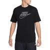Nike Logo Print Loose Crew Neck Pullover Short Sleeve T-Shirt Men Tops Black DR7826-010