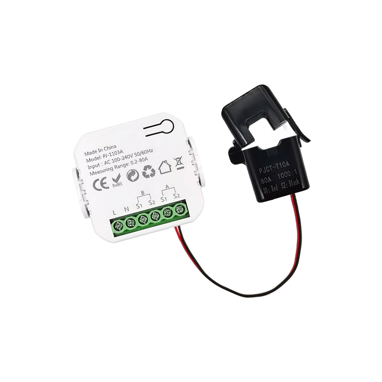 

WiFi Energy Switches Multifunction Power Voltages Current Meter WiFi Energy Clamps Bidirectional Meter Energy Monitors Single channel