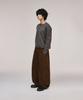 SIGNATURE Curved Corduroy Elastic Pants [Brown]