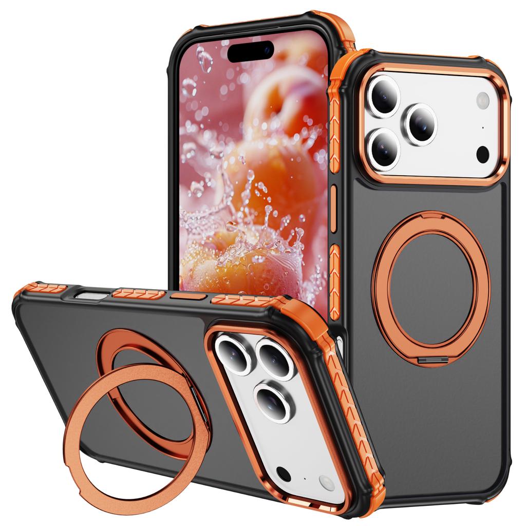 For iPhone 17 Pro Case Compatible with MagSafe Skin Touch Airbag Anti Drop TPU+PC Phone Cover