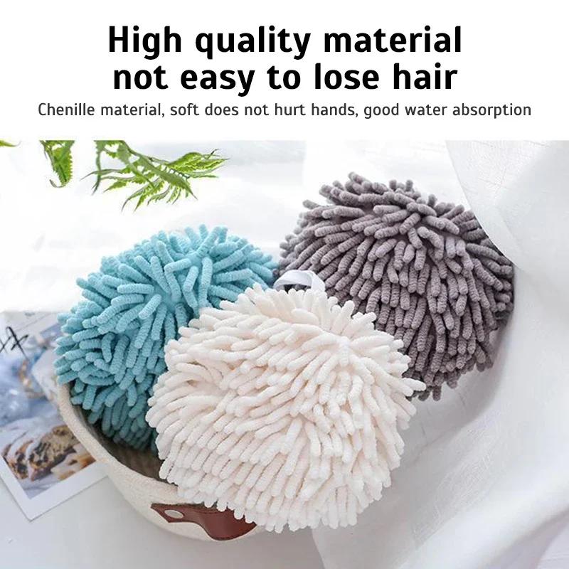 Handtücher für Küche und Bad, Handtuchball mit Aufhängeschlaufen, schnelltrocknend, weich und saugfähig, Mikrofasertuch, nützliche Dinge für zu Hause