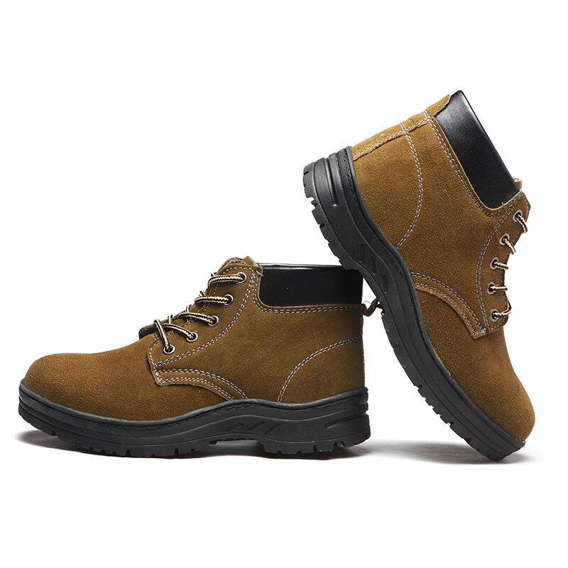 Bozong Mid-Top Anti-Smash Puncture-Resistant Safety Shoes L