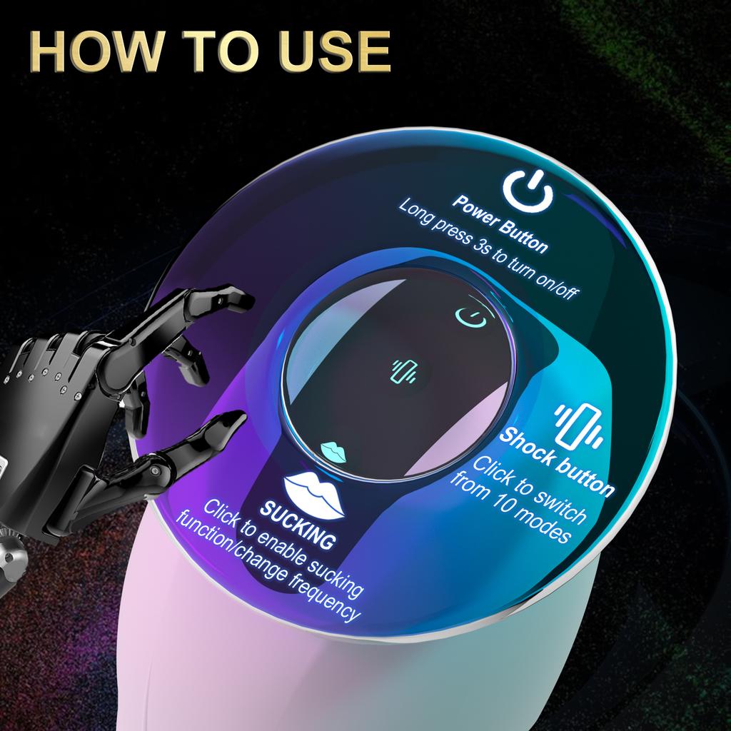 Automatic Male Masturbator Cup Real Vagina Pocket Pussy Oral Sex Toys For Men Automatic Blowjob Sucking Machine