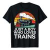Solo Un Ni?o Que Ama Los Trenes, Locomotora Retro Para Hombr