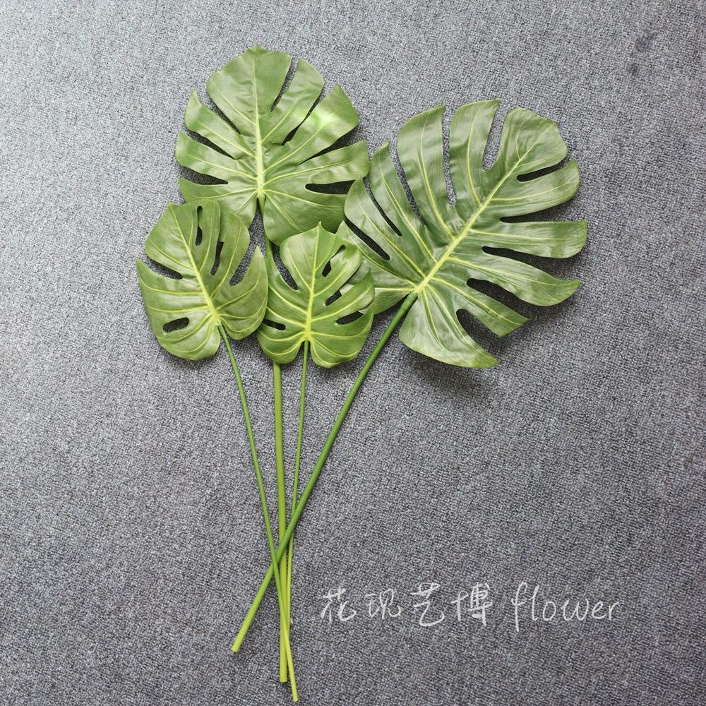 Glue Feel Turtle Leaf Simulation Plastic Leaf Home Decoration Plastic Flower Fake Plant Simulation Green Plant