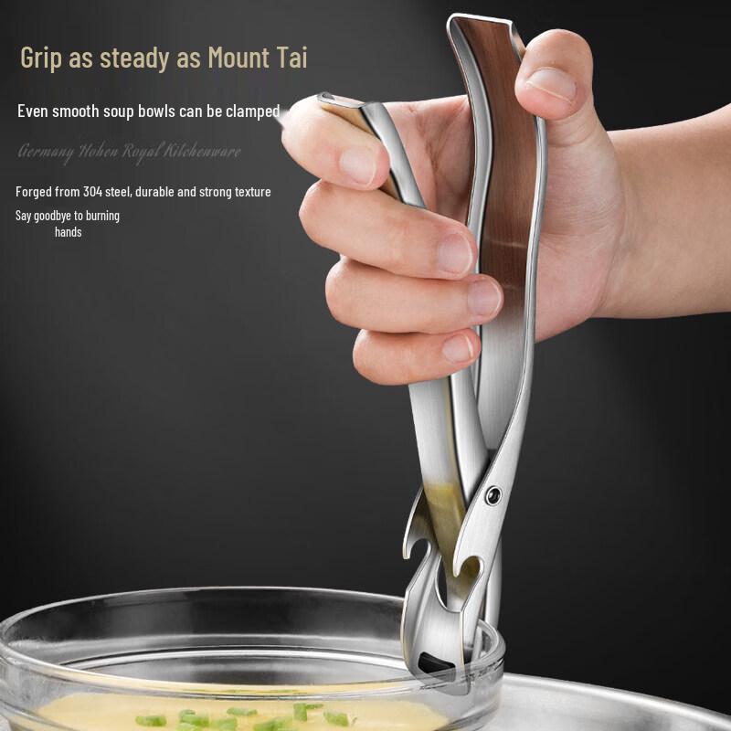 KATEI STORY 304 Stainless Steel Anti-Scald Kitchen Plate Clip