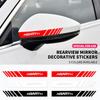 2PCS Car Styling Rearview Mirror Decoration Sticker For Fiat ABARTH 124 125 130 131 500 595 Esseesse 695 Punto Scorpion