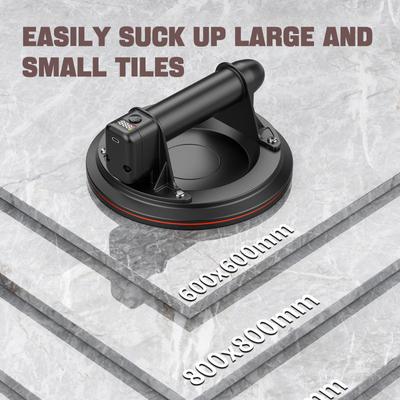 8Inch Electric Vacuum Suction Cup 200kg Load Capacity With Ergonomic Grip For Glass Handling & Tile Installation Construction