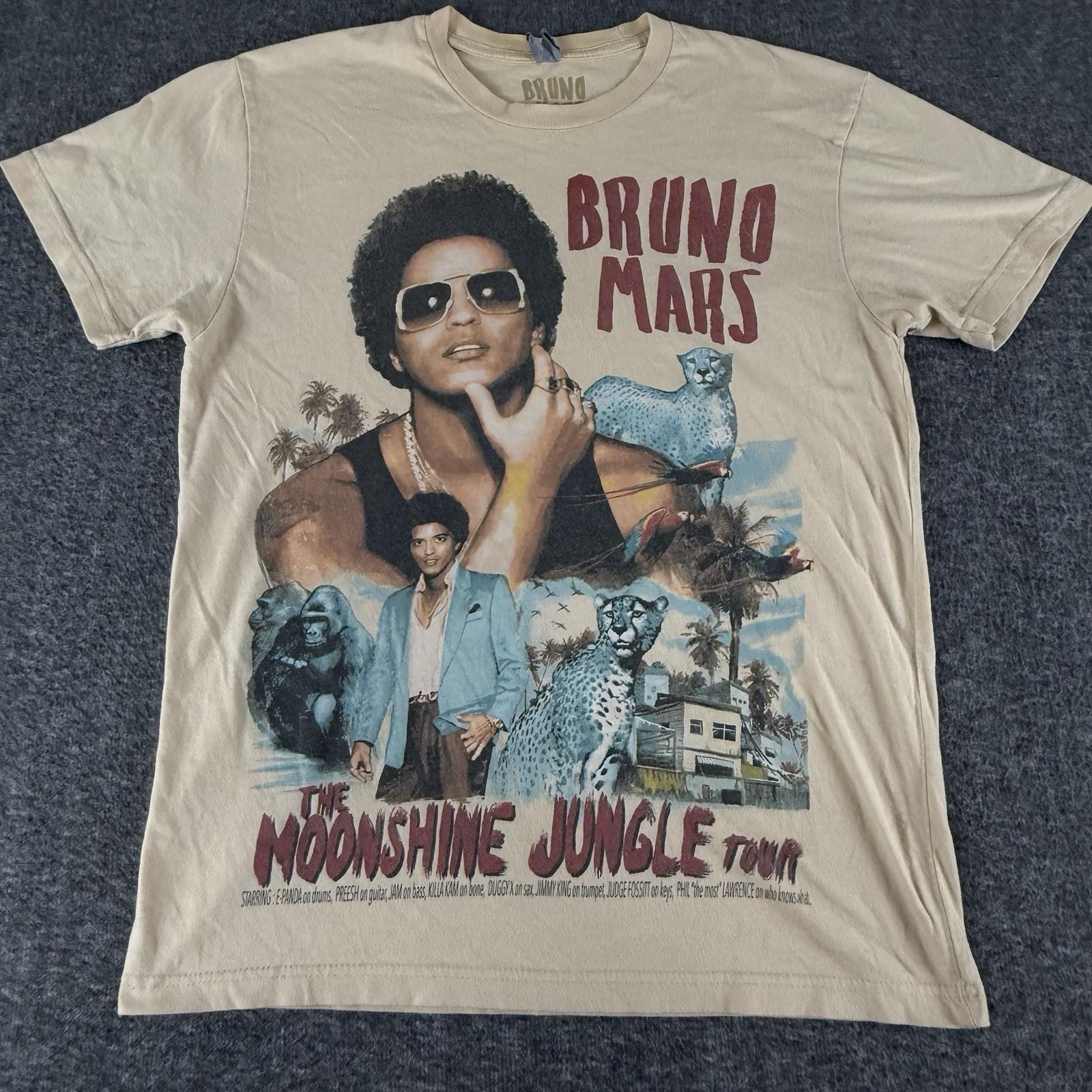 Bruno Mars Moonshine Jungle Tour 2013 Concert T Shirt Mens Small Band Tee XXXL