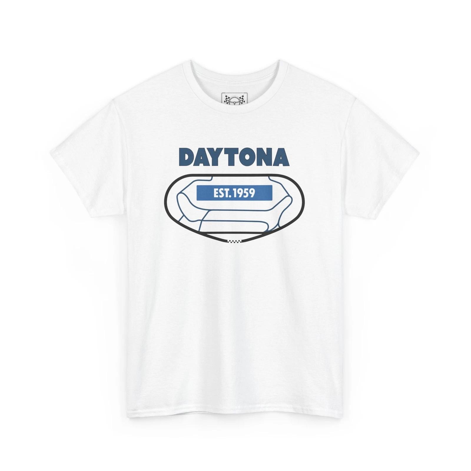 Daytona Speedway Race Track Map T-Shirt - NASCAR Racing Design Tee - Fans Gift S
