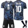 Maglia da Calcio da Trasferta Argentina Coppa del Mondo FIFA 2026 per Bambini e Adulti MESSI #10