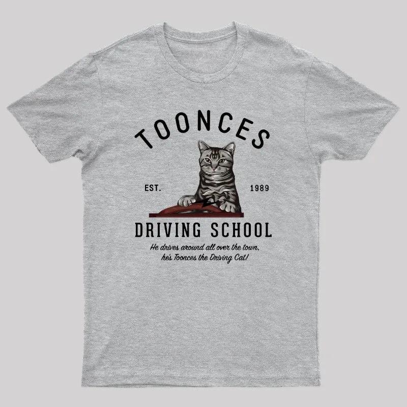 Toonces Driving School Est 1989 Geek TShirt 100 Cotton Oversized Vintage New SpringSummer Arrivals Regular Fit Casual