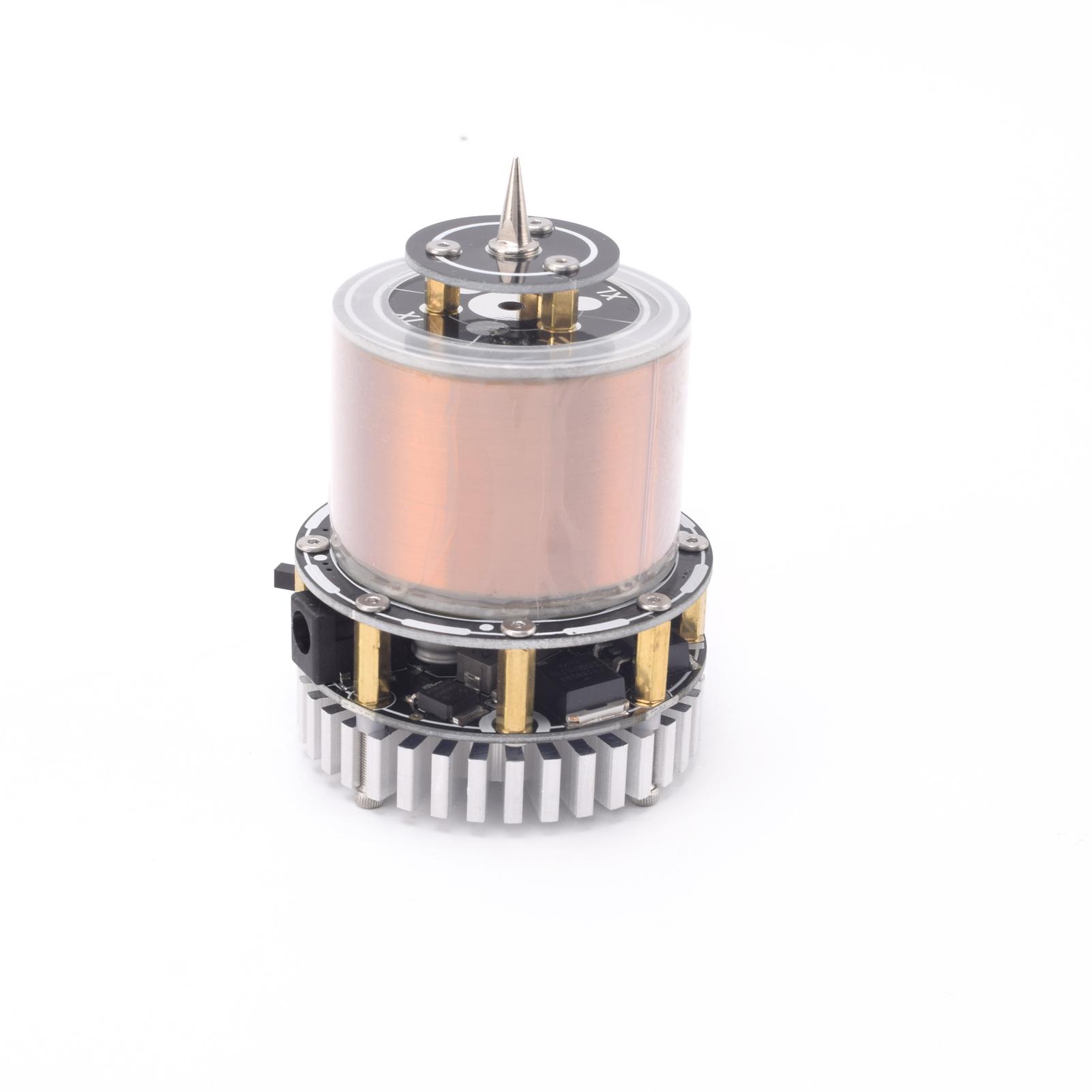 

Multifunctional Tesla Coil Module Wireless BT Music Player Plasma Artificial Lightnings Power Adjustable Frequency різнокольоровий