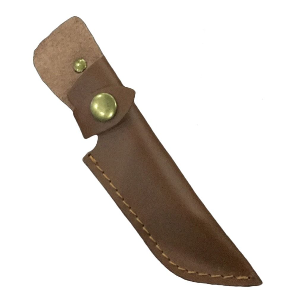 Hylster lær slireholder rett kniv Verktøycamp Utendørs bære lommelyktveske Belteløkkeveske